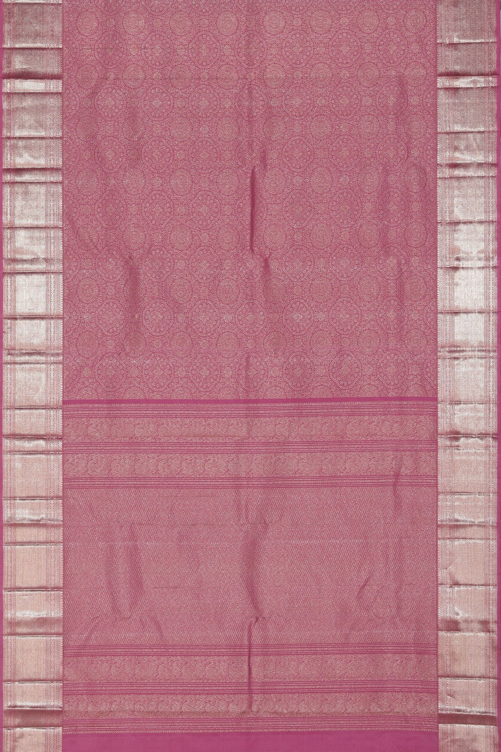 Collection of Kanchipattu Brocade Lavender-Pink Saree in a gallery layout