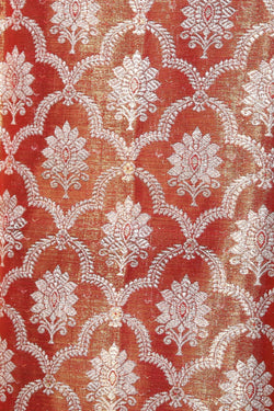 Image of Kanchipattu Tissue Brocade Red Saree