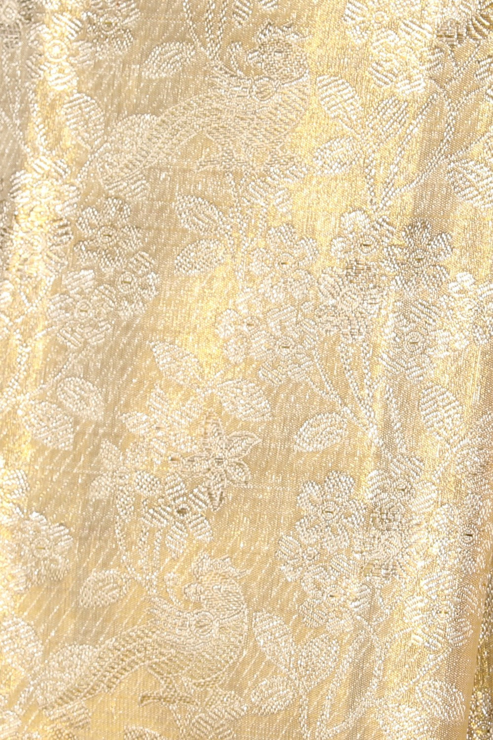 Kanchipattu Tissue Brocade Gold Saree