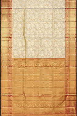 Image of Kanchipattu Tissue Brocade Gold Saree