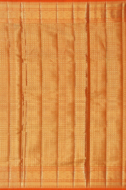 Image of Kanchipattu Tissue Brocade Orange Saree