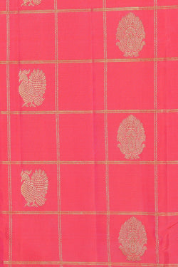 Image of Kanchipattu Dark Peach Pink Saree