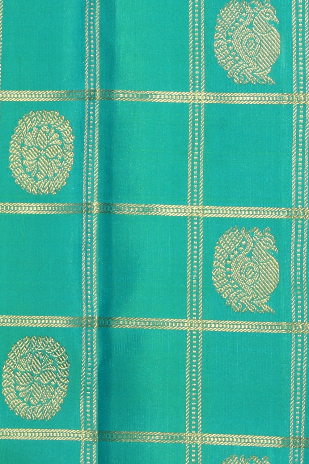 Kanchipattu Sea Green Saree