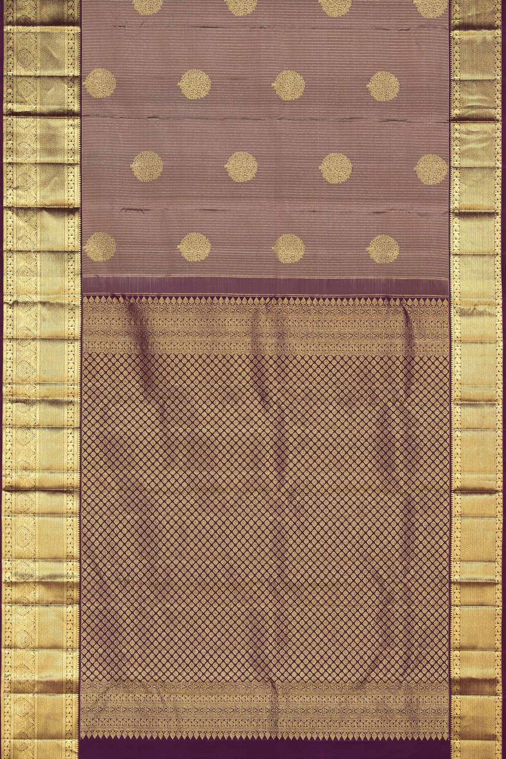 Kanchipattu Pale Mauve Saree