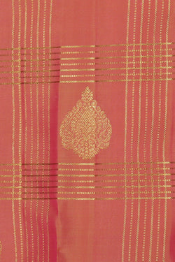 Collection of Kanchipattu Peach Saree in a gallery layout