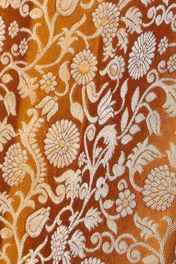 Image of Kanchipattu Brocade Mustard Saree