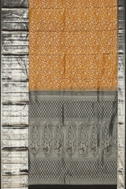 Image of Kanchipattu Brocade Mustard Saree