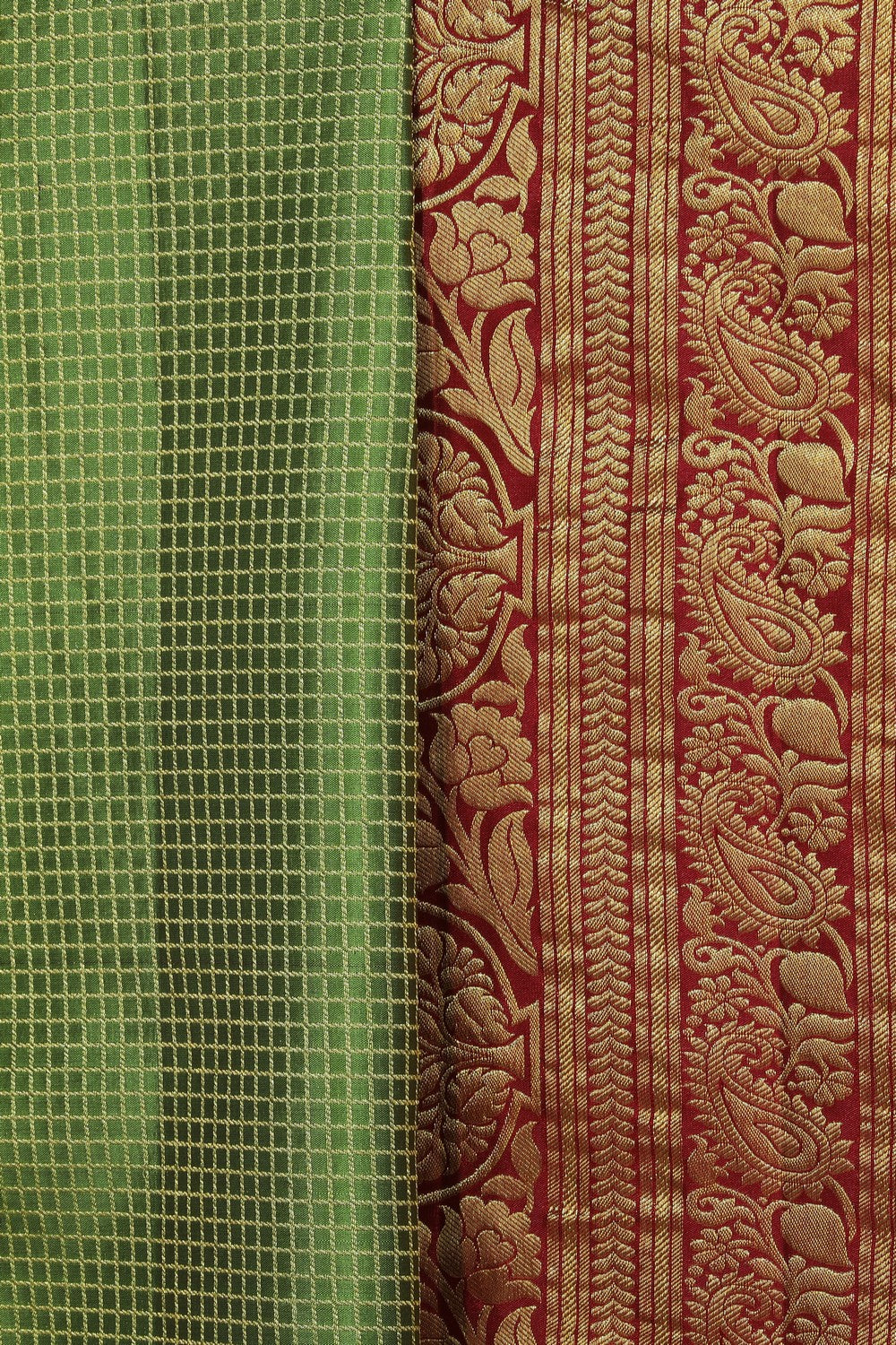 Kanchipattu Green Saree