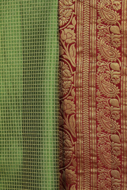 Image of Kanchipattu Green Saree