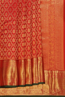 Image of Kanchipattu Brocade Red Saree