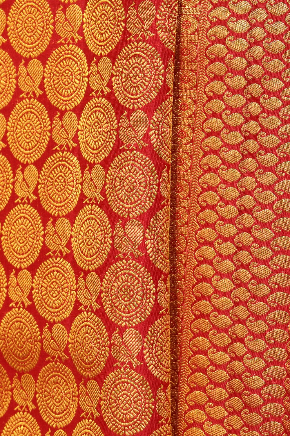 Kanchipattu Brocade Red Saree