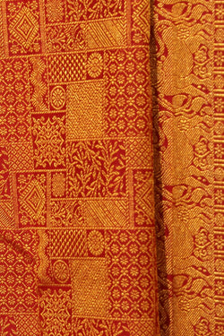 Collection of Kanchipattu Brocade Red Saree in a gallery layout