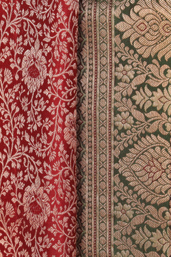 Image of Kanchipattu Brocade Maroon Saree