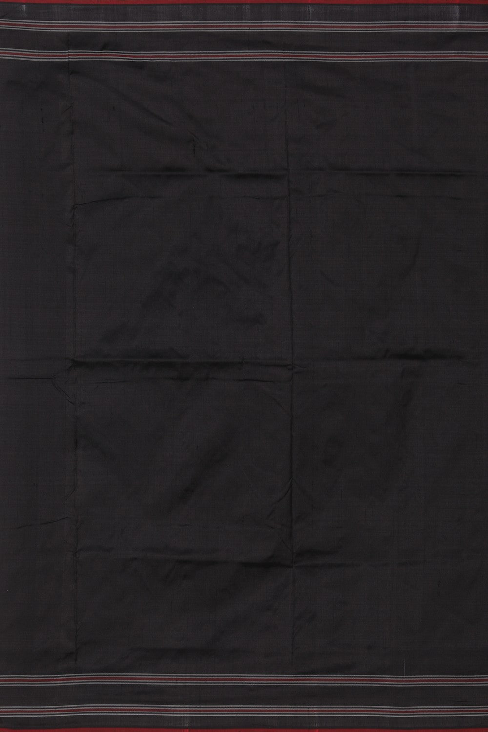 Collection of Pochampally Ikat Silk Black Saree in a gallery layout