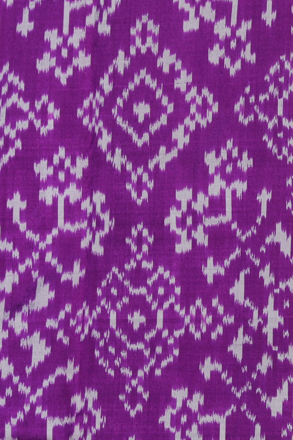 Pochampally Ikat Silk Violet Saree