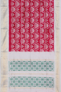 Image of Pochampally Ikat Silk Pink Saree