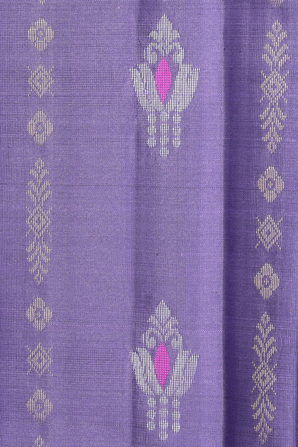 South Silk Purple Saree