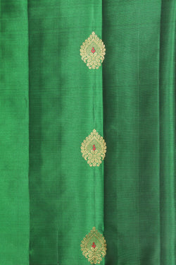 Collection of South Silk Green Saree in a gallery layout