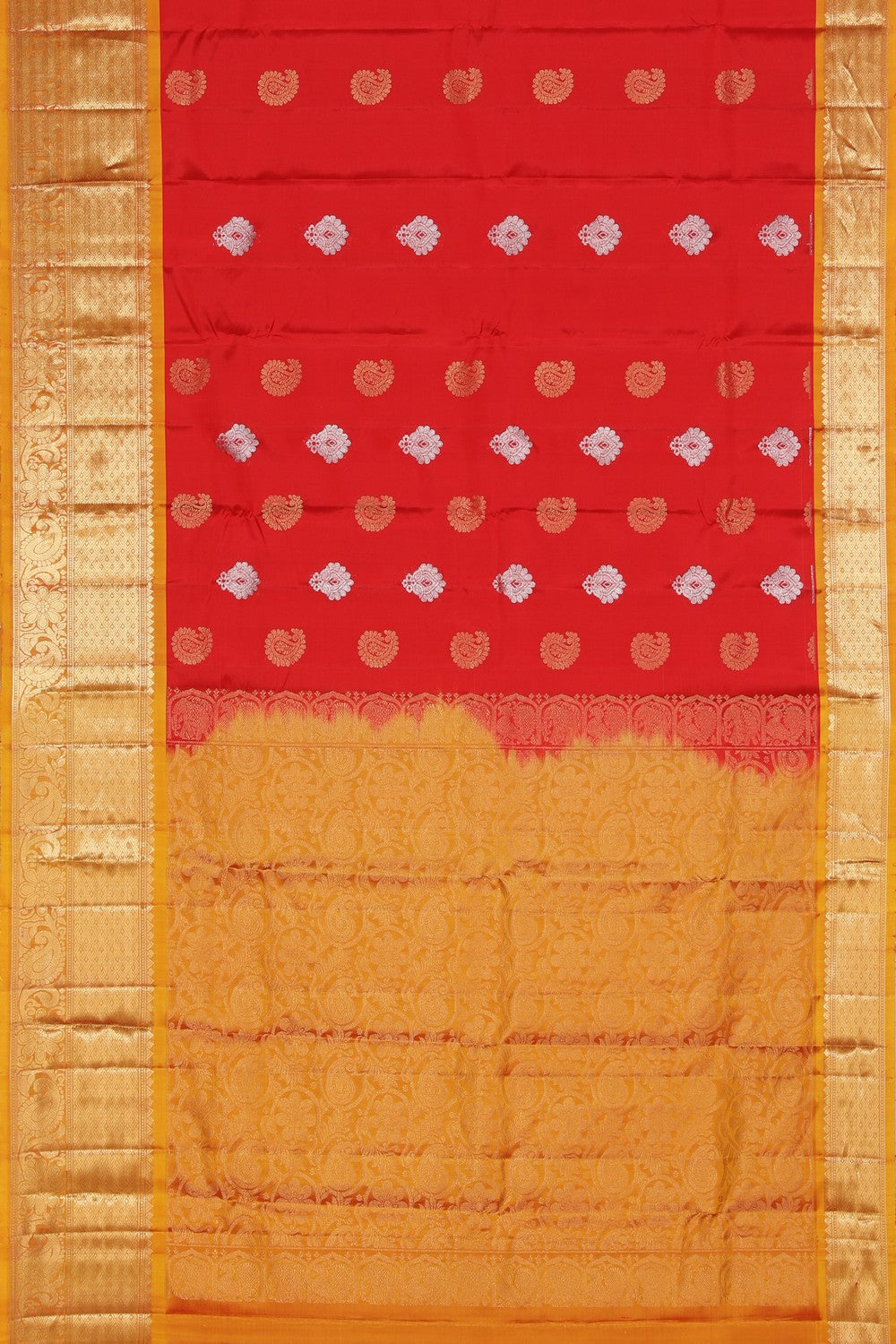 South Silk Red Saree