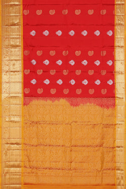 Image of South Silk Red Saree