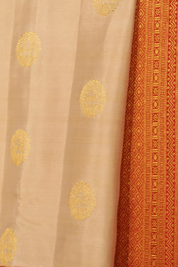 Image of Kanchipattu Beige Saree