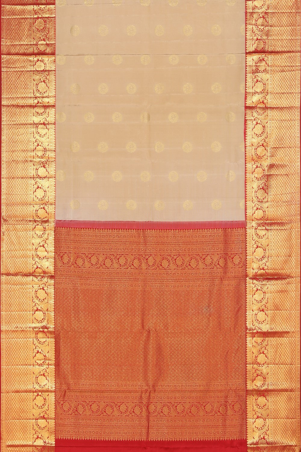 Kanchipattu Beige Saree