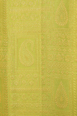 Collection of Kanchipattu Brocade Green Saree in a gallery layout