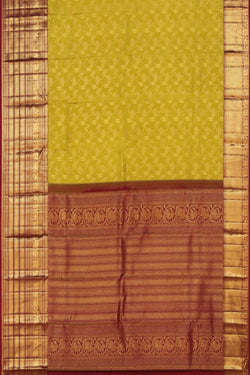 Collection of Kanchipattu Brocade Spring Yellow Saree in a gallery layout