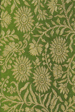 Collection of Kanchipattu Brocade Green Saree in a gallery layout