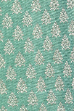 Collection of Kanchipattu Brocade Sea Green Saree in a gallery layout