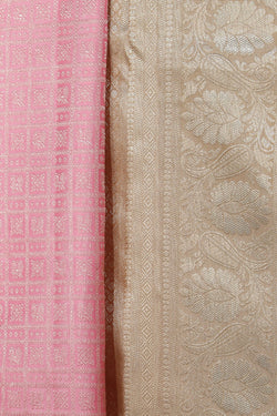 Collection of Kanchipattu Brocade Pink Saree in a gallery layout