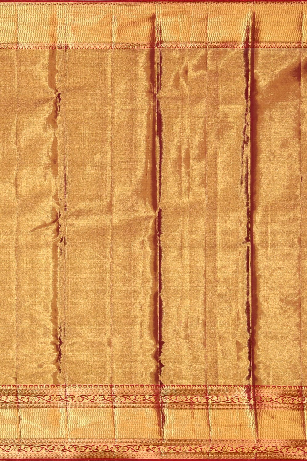 Collection of Kanchipattu Tissue Brocade Gold Saree in a gallery layout