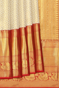 Collection of Kanchipattu Brocade Gold Saree in a gallery layout