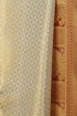 Collection of Kanchipattu Brocade Gold Saree in a gallery layout