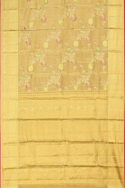 Collection of Kanchipattu Brocade Gold Saree in a gallery layout