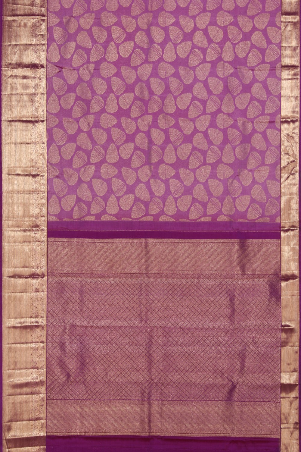 Collection of Kanchipattu Brocade Purple Saree in a gallery layout