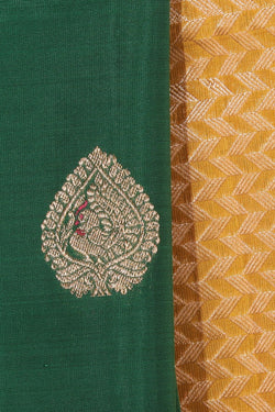 Collection of South Silk Green Saree in a gallery layout