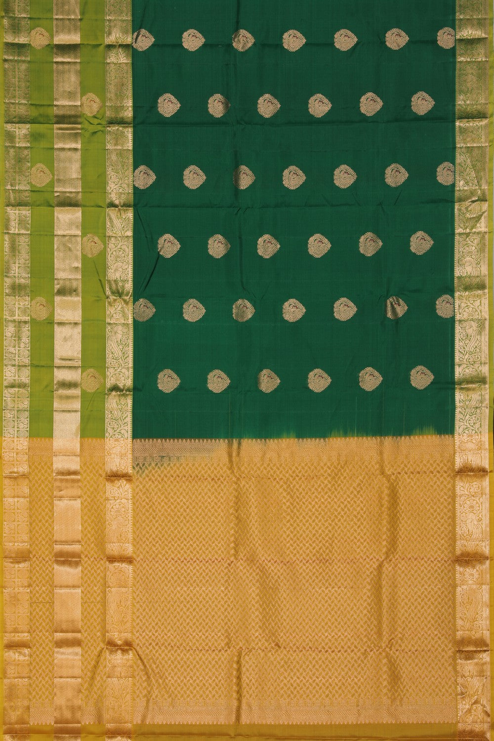 Collection of South Silk Green Saree in a gallery layout