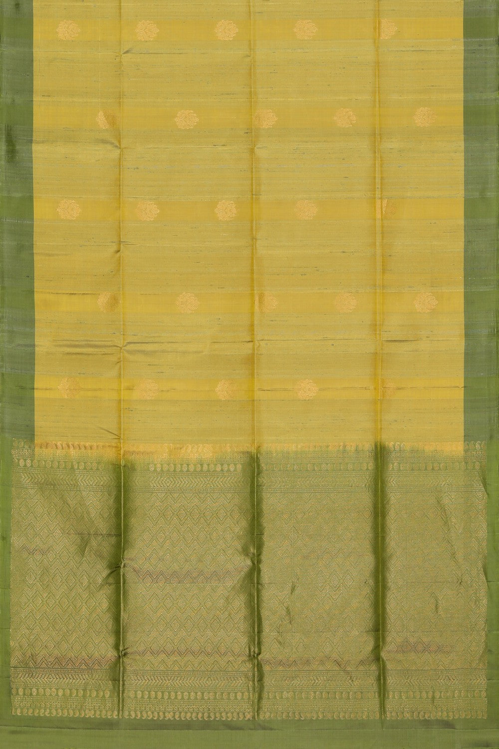 Collection of South Silk Spring Green Saree in a gallery layout