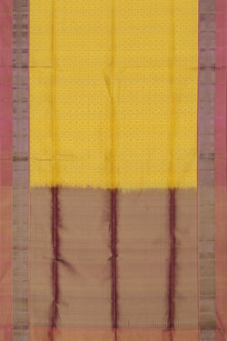 Image of South Silk Yellow Saree