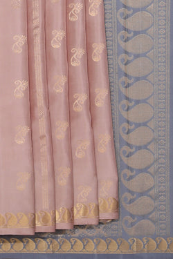 Collection of South Silk Onion Pink Saree in a gallery layout