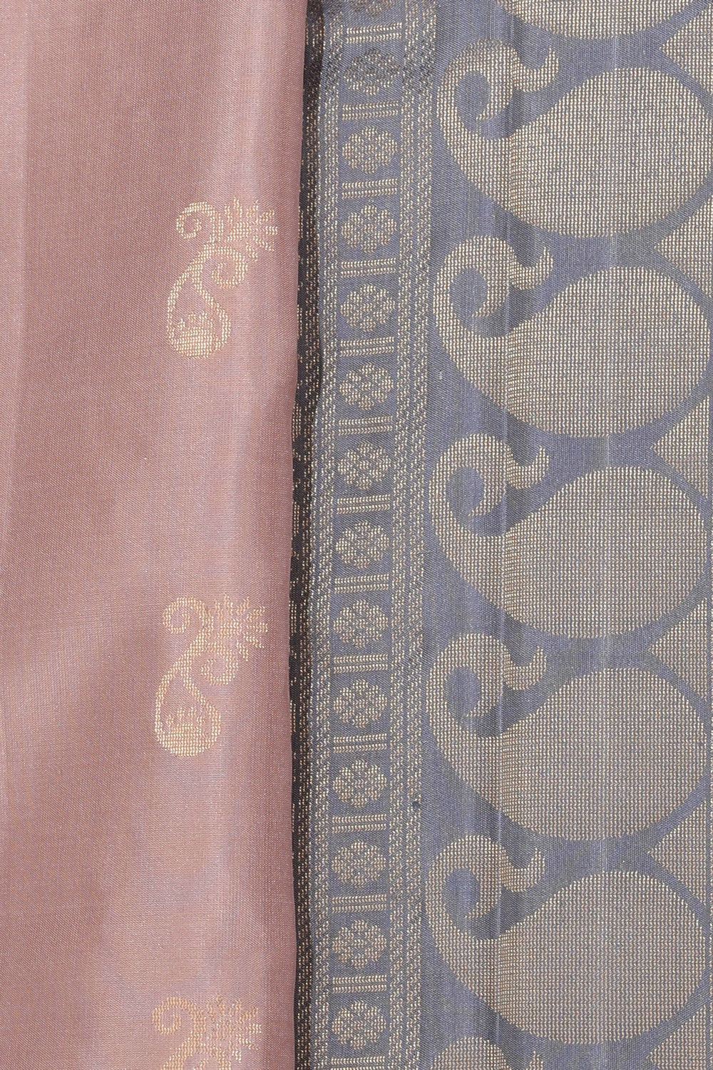 Collection of South Silk Onion Pink Saree in a gallery layout