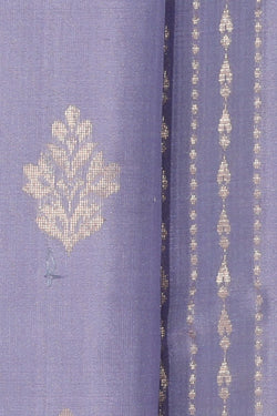 Collection of South Silk Lavender Purple Saree in a gallery layout