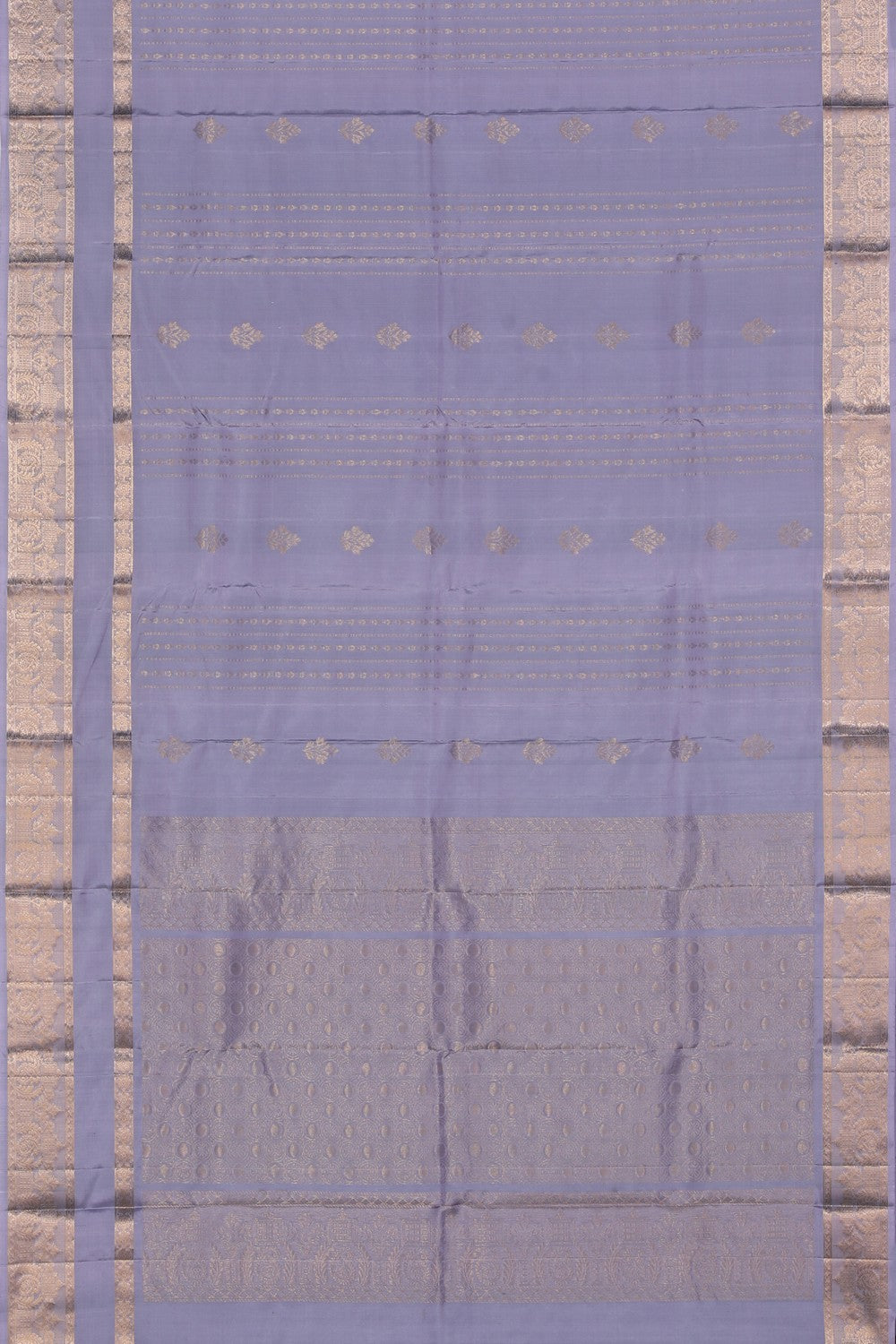 Collection of South Silk Lavender Purple Saree in a gallery layout