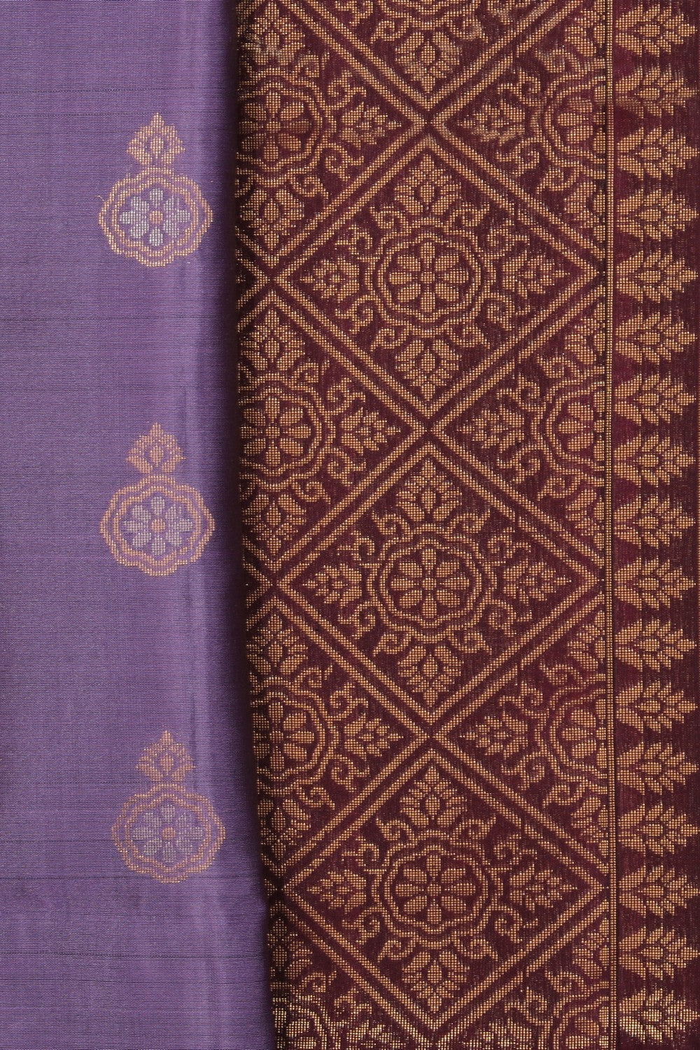 Collection of South Silk Purple Saree in a gallery layout