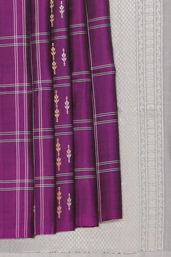 Collection of South Silk Violet Saree in a gallery layout