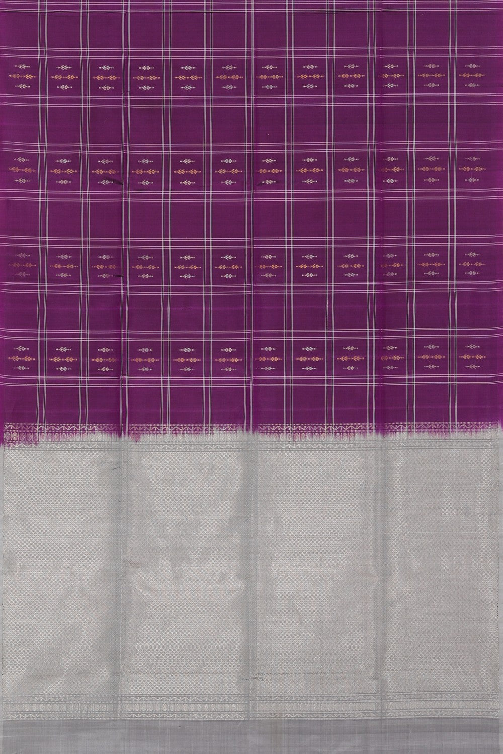 Collection of South Silk Violet Saree in a gallery layout