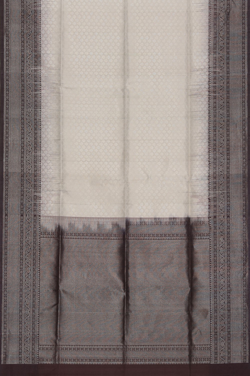 Collection of South Silk White Saree in a gallery layout