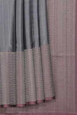 Collection of South Silk Grey Saree in a gallery layout