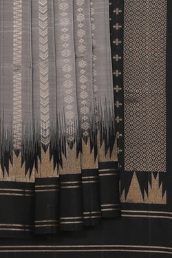 Collection of South Silk Grey Saree in a gallery layout